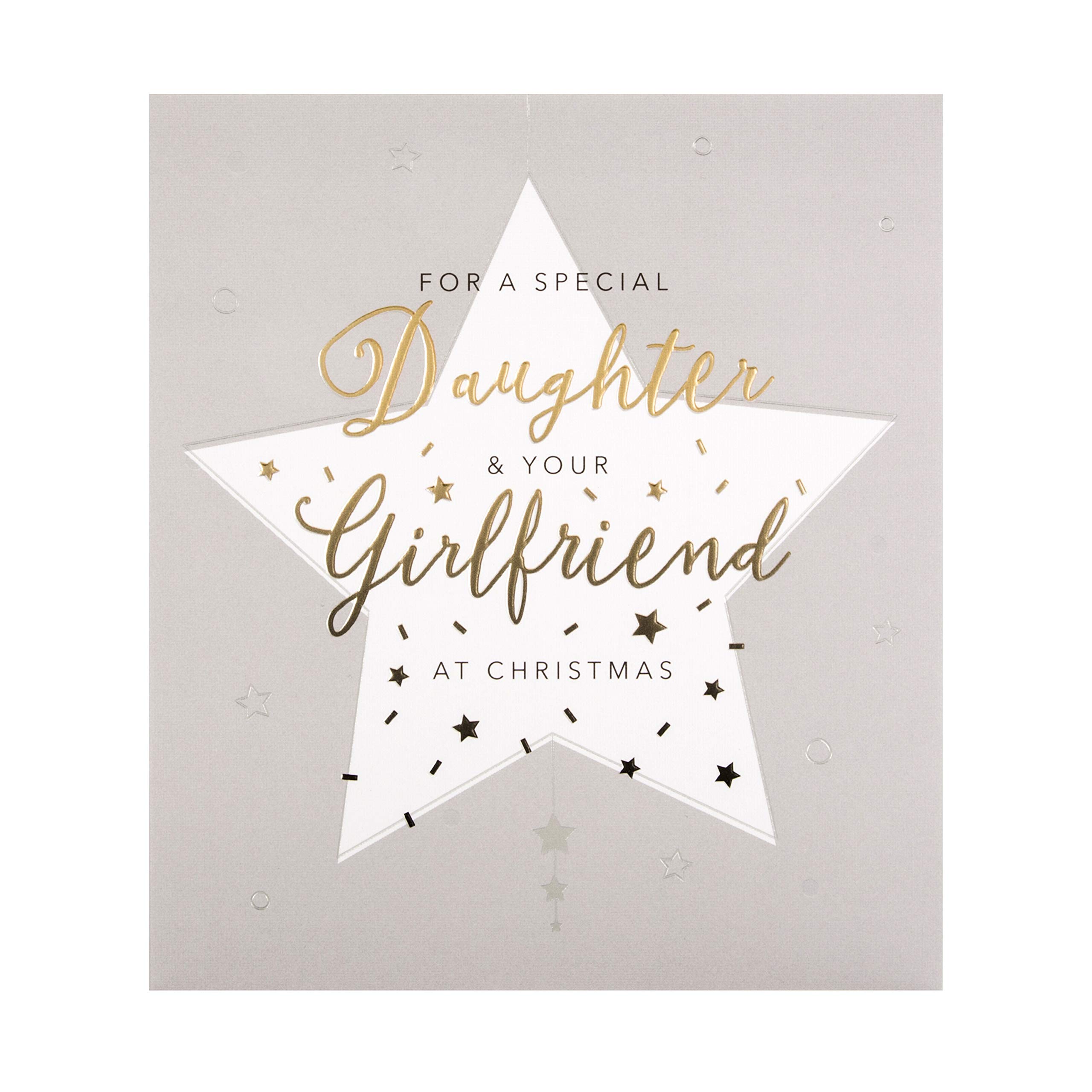 Christmas Card for Daughter & Girlfriend from The Hallmark Studio - Embossed Ombre Foil Design