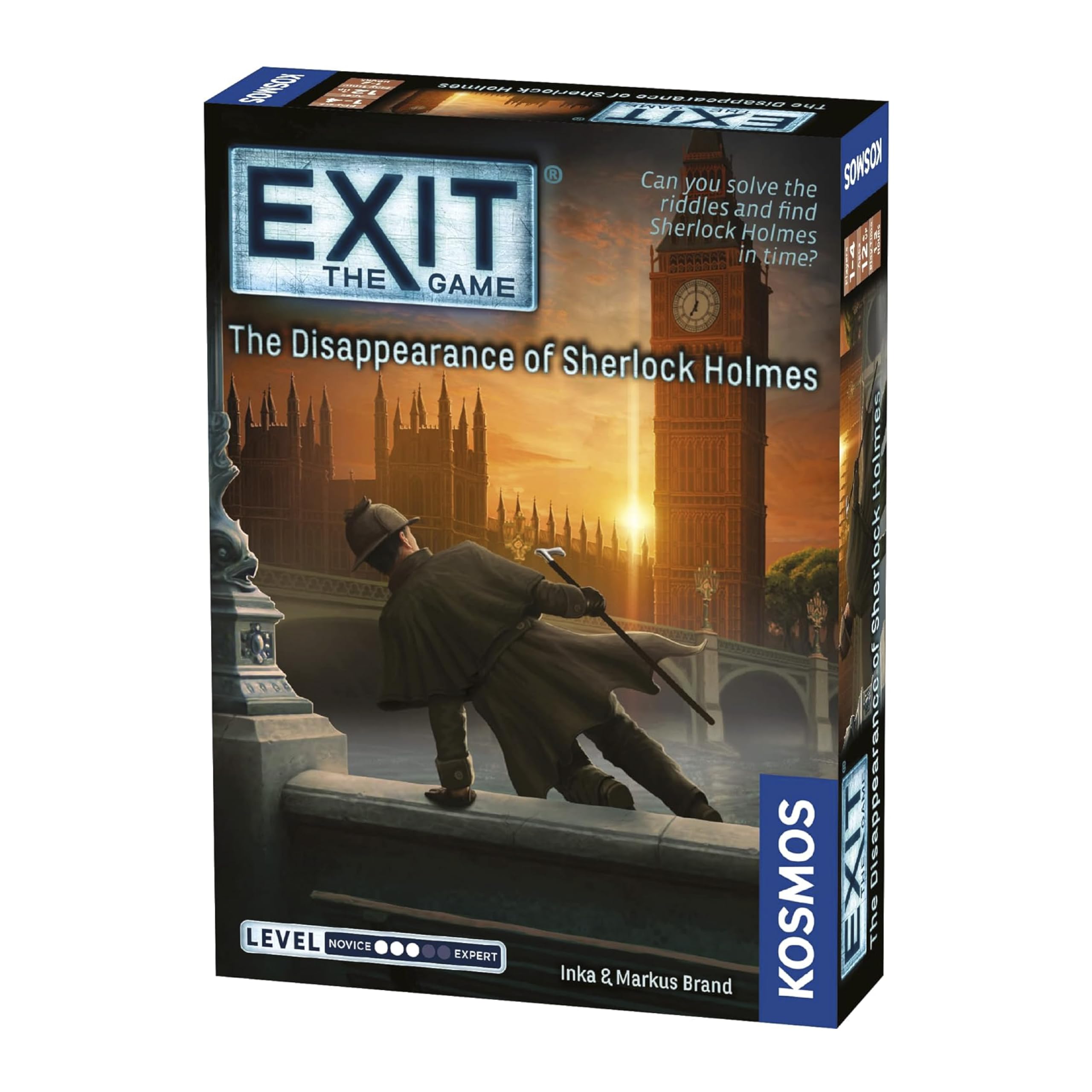 Thames & Kosmos EXIT - The Disappearance of Sherlock Holmes, Escape Room Card Game, Board Games for Family Night, Ideal for Adults and Kids, For 1 to 4 Players, Age 12+, Brown — image 1