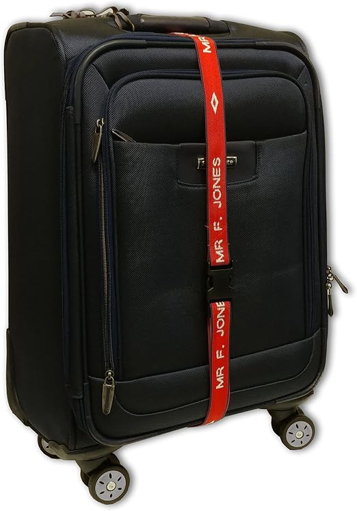 personalised luggage straps