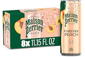 Maison Perrier Forever Peach Flavored Sparkling Water, 11.15 Fl Oz Cans, 8 Count 89.2 fl oz