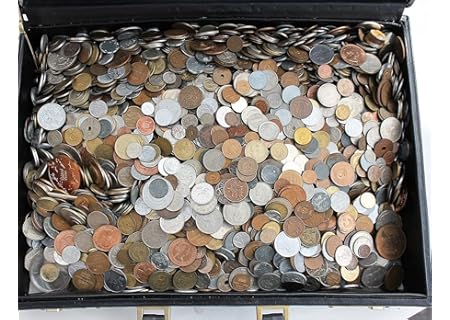 Over 50 DIFFERENT World Coins (1/2) Half Pound Grab Bag