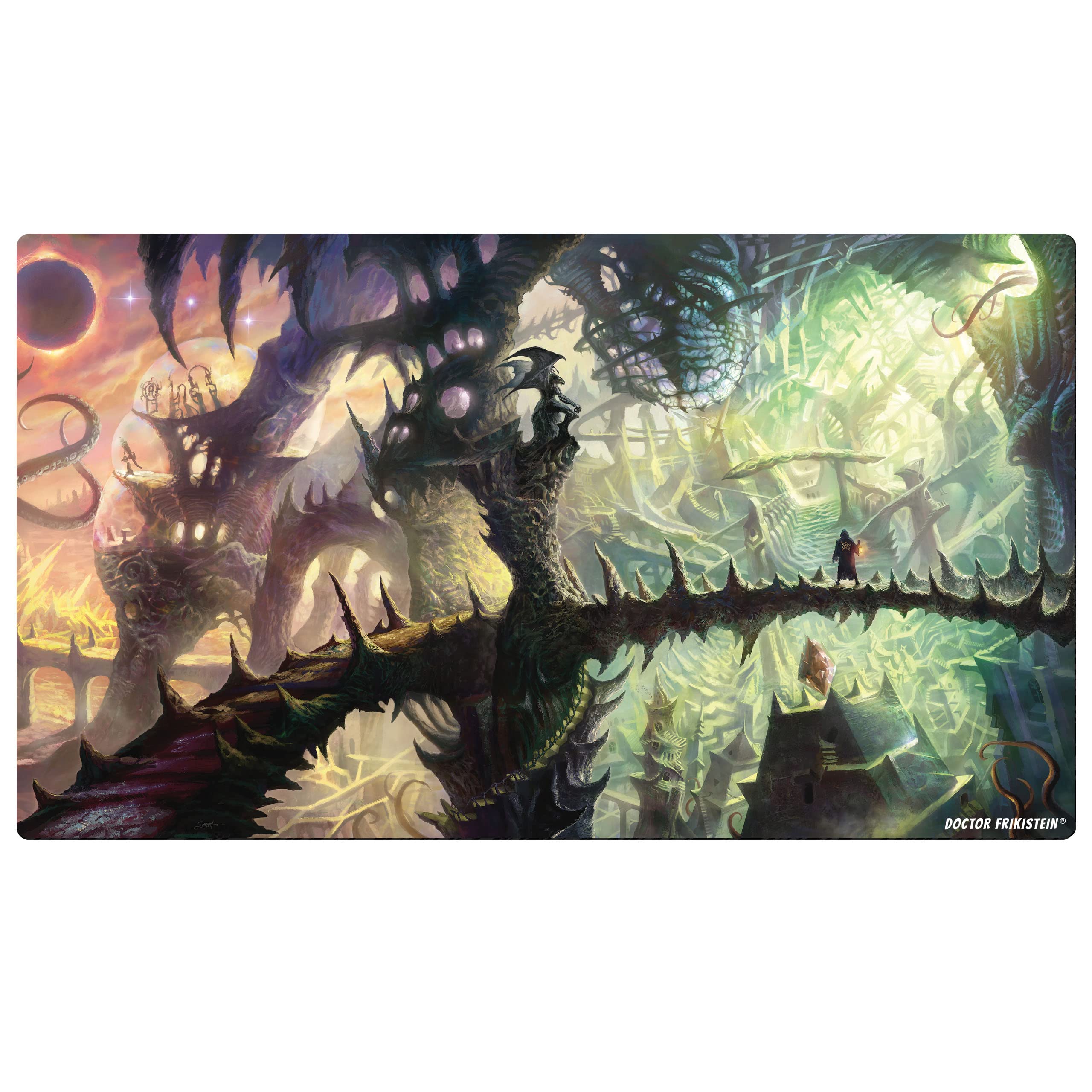 R'LYEH Table Play Mat - PROTECT your game surface | Perfect for table / board games, card games, role playing games / RPG | NON-SLIP and ROLL-UP