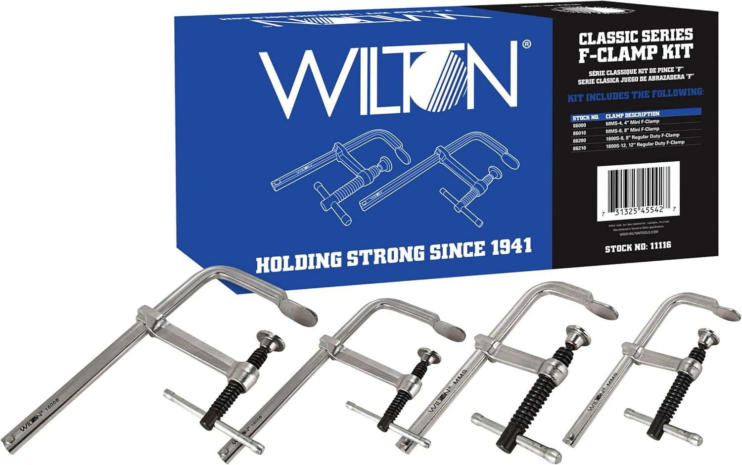 Wilton 11116 Classic Series F-Clamp Kit