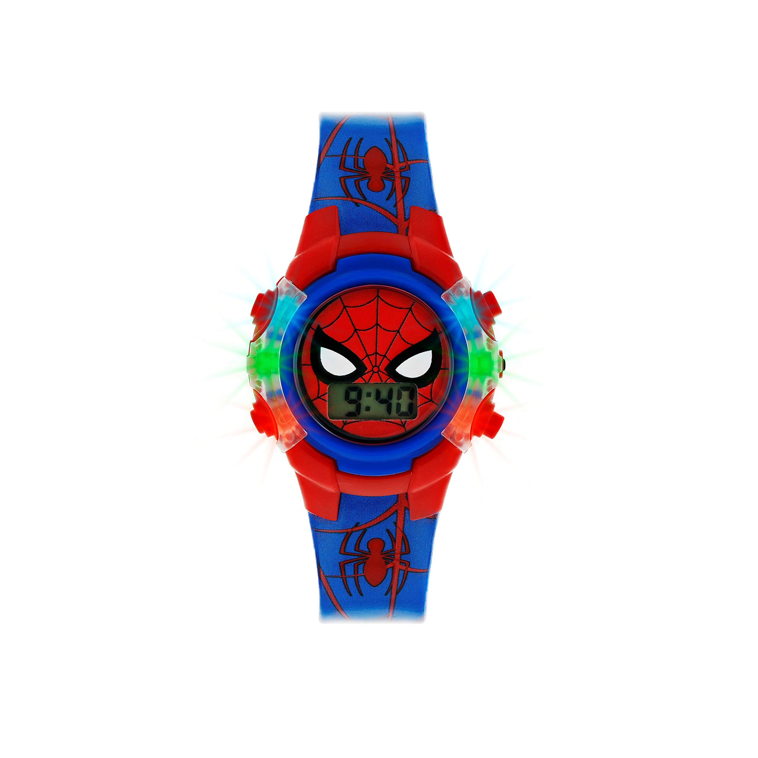 Spiderman Boys Digital Watch, Digital Display and PU Strap SPD4504