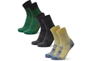 DANISH ENDURANCE Hiking Socks, Lightweight, Merino Wool Socks for Men & Women, Moisture Wicking & Thermal, 1 or 5 Pack
