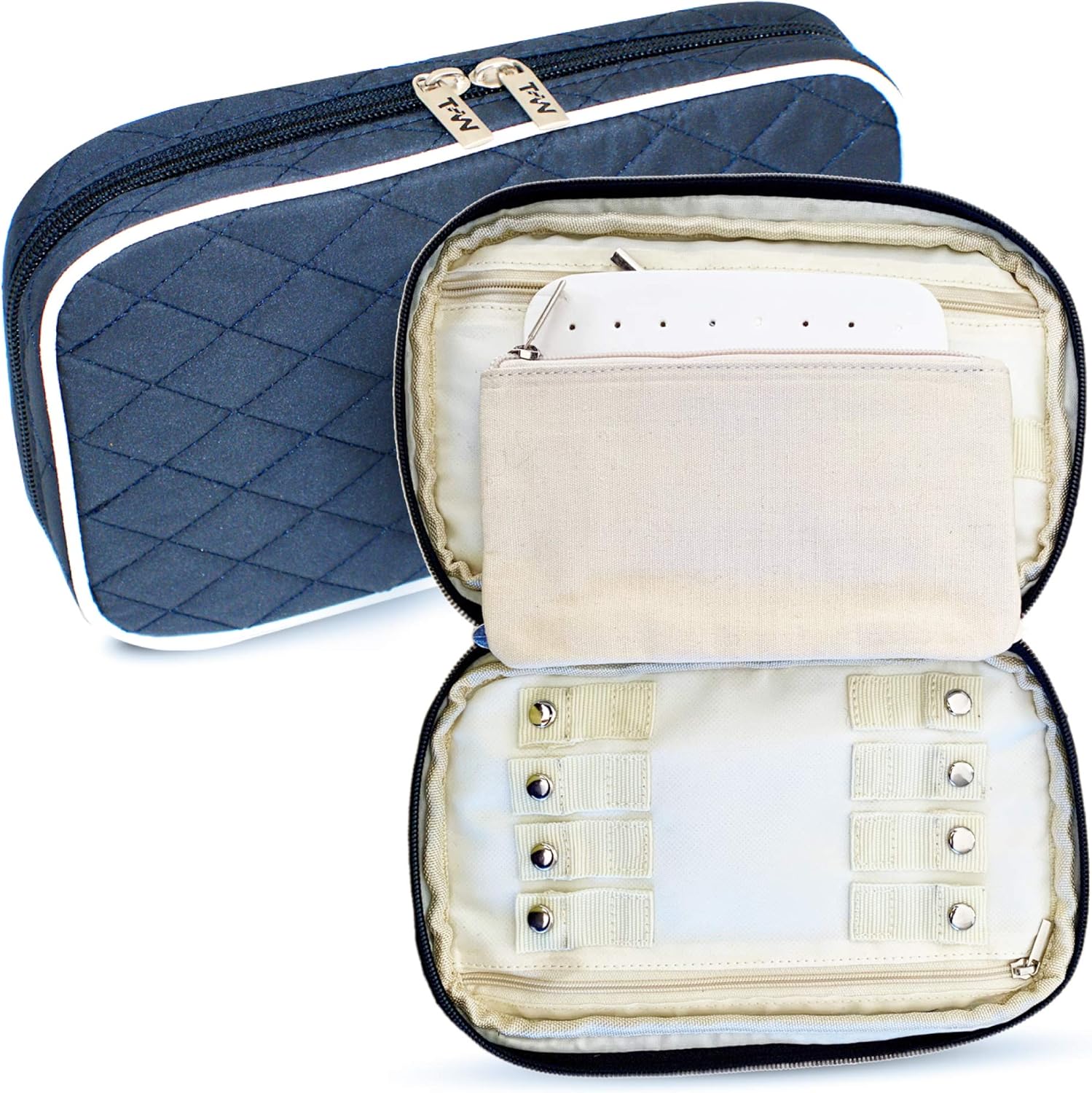 TravelWizz Travel Jewelry Organizer Portable Easy to Store in your Hand Luggage