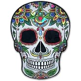 Elektroplate Day of the Dead Green Reflective Car Decal 3.4