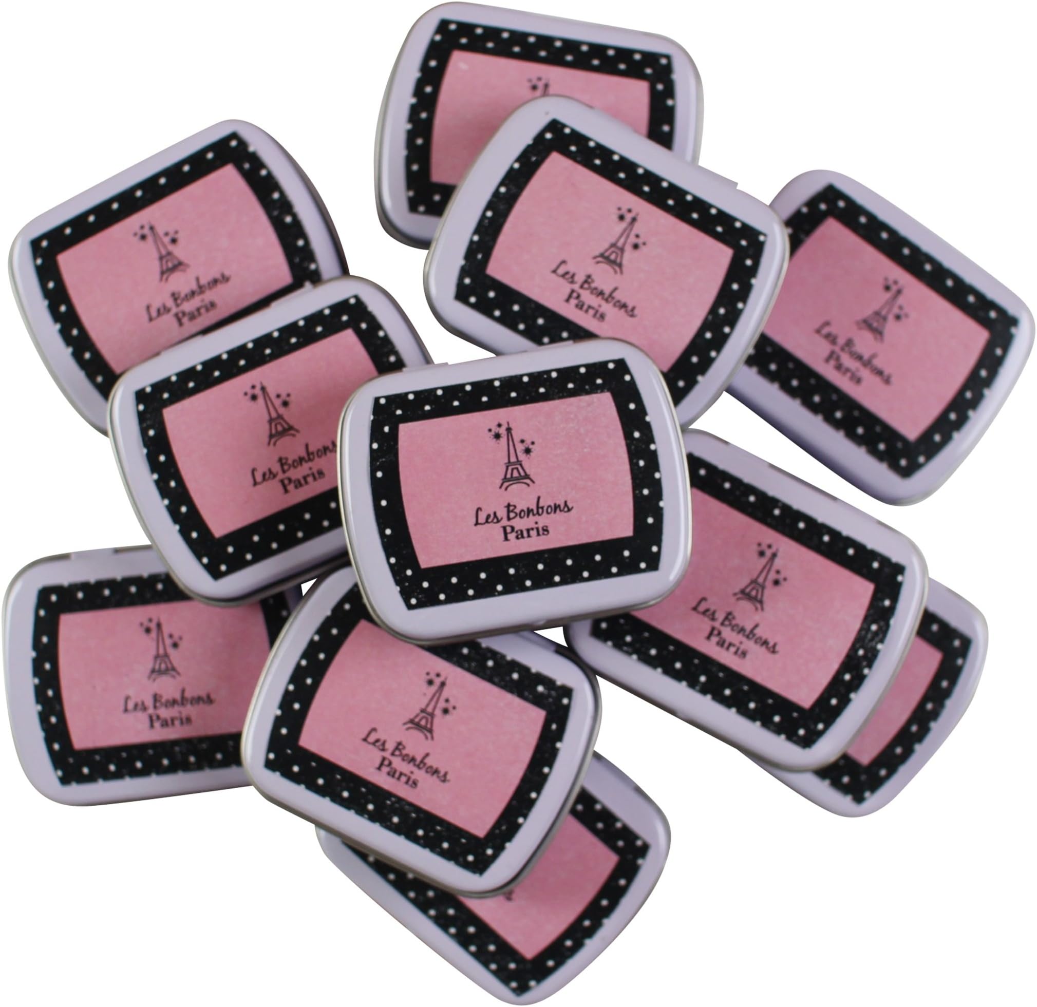 Paris Party Favors Mint Containers for Birthday Party, Baby or Wedding Shower, 12 Set of Candy tins