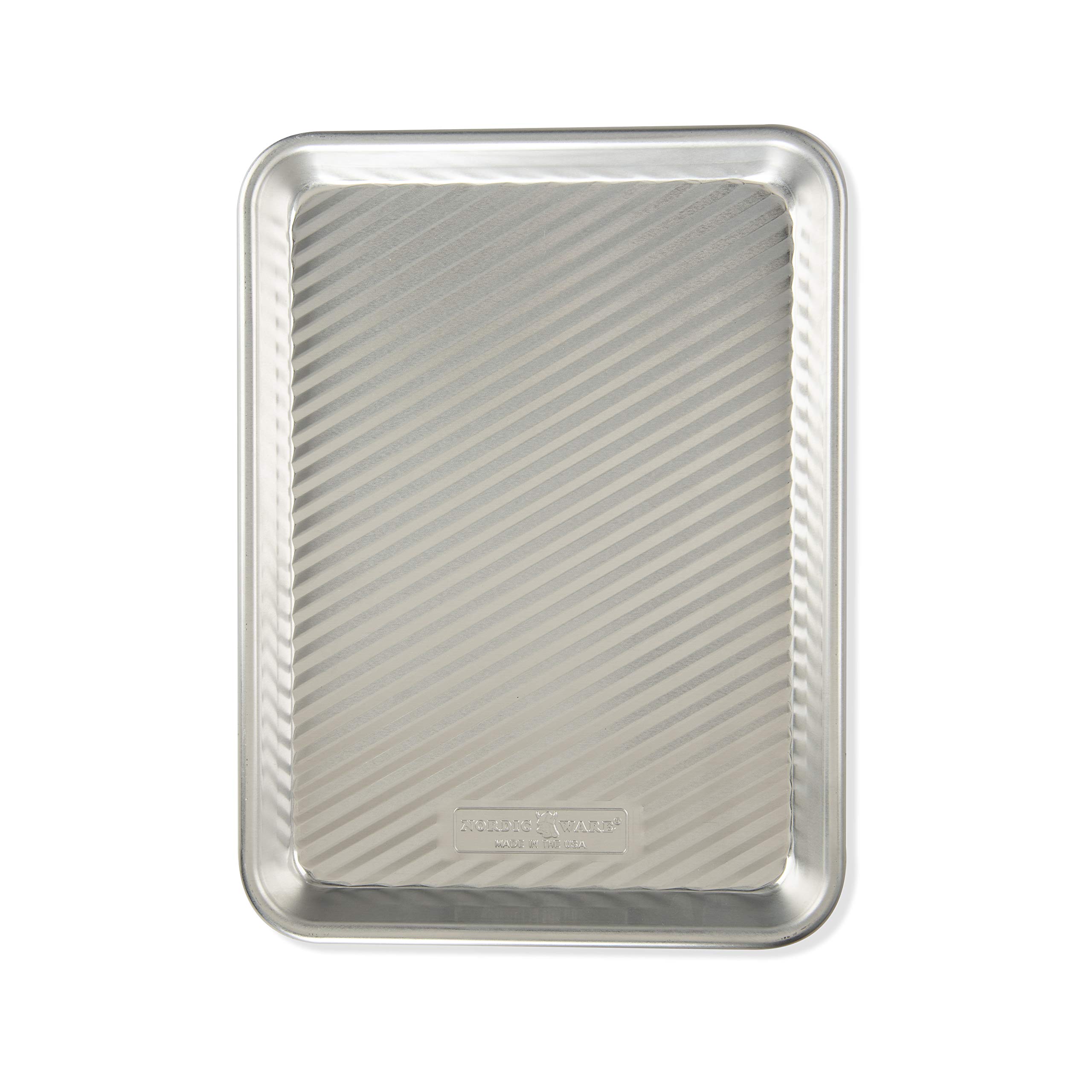 Photo 1 of Nordic Ware 3-in-1 Grill and Serve Tray, 11.35 by 8, Silver