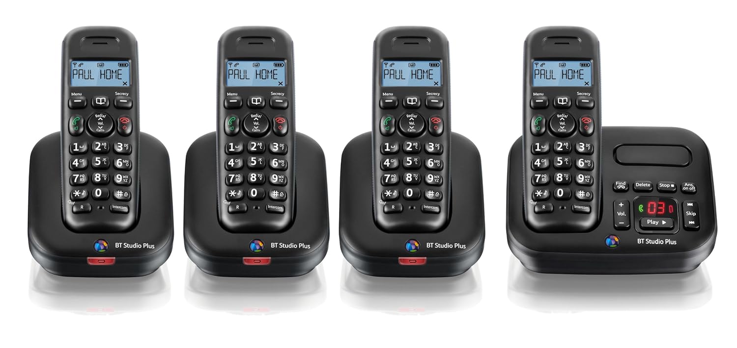 BT Studio 5500 Plus Quad DECT Digital Cordless Phone: Amazon.co.uk: