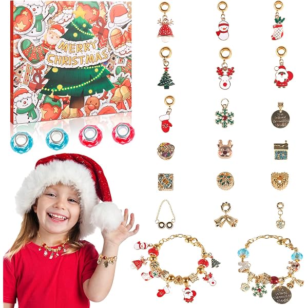 Amazon.com: Advent Calendar 2022 Girls Jewelry Gift Set Creative DIY Charm  Bracelet Necklace, Advent Calendar for Girls, 24 Days Christmas Countdown  Calendar, Christmas Countdown Calendar Christmas Gifts : Home & Kitchen