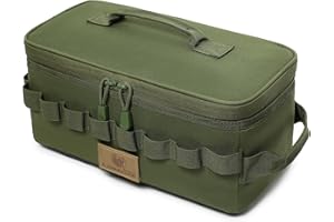 LEMUBEANE Tactical Camping Storage Bag 9L Tactical Utility Tote Bag Camping Cookware Organizer Trunk Organizer