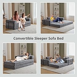 Convertible Sleeper Sofa Bed, Compression Folding