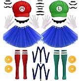 PIIDUOO Halloween Costumes Accessories for Adults Women - Duo Halloween Costumes for Best Friends - 2 Person Cosplay Party Set for Teen Girls