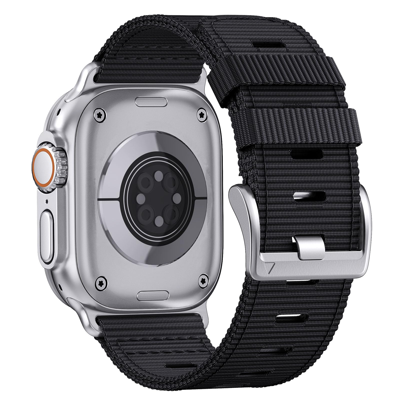 Nylon Watch Band for Apple Watch Ultra 3/2/1 Band 49mm 46mm 45mm 44mm 42mm(Series 1 2 3), Adjustable Breathable iWatch Straps for Apple Watch Ultra Bands for Men 11/10/9/8/7/6/SE/5/4/3/2/1