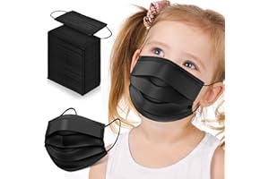 BORHOOD Kids Masks Disposable, 100Pcs Childrens Disposable Face Mask, Kids Boys Girls Disposable Face Masks