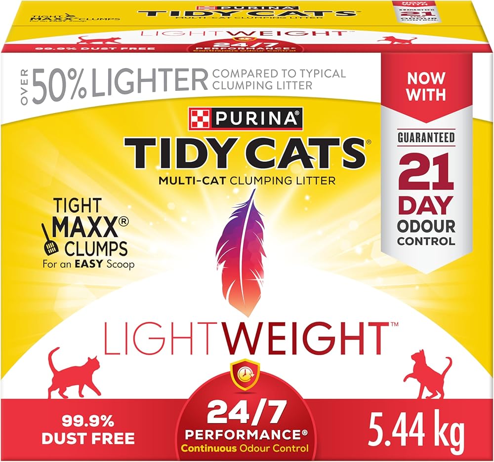 Tidy Cats 24/7 Performance Cat Litter, LightWeight Multi-Cat - 5.44 kg Box