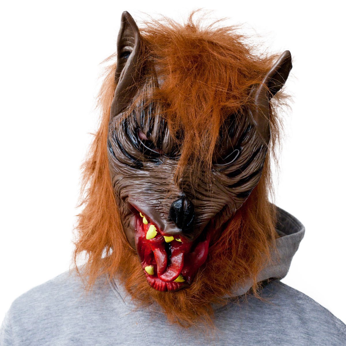 Werewolf Horror Mask Halloween Mask Wolf Full Face Mask Carnival Werewolf Mask Black