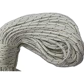 Double Braid Polyester Rope 1/4 Inch by 200 Feet White Black
