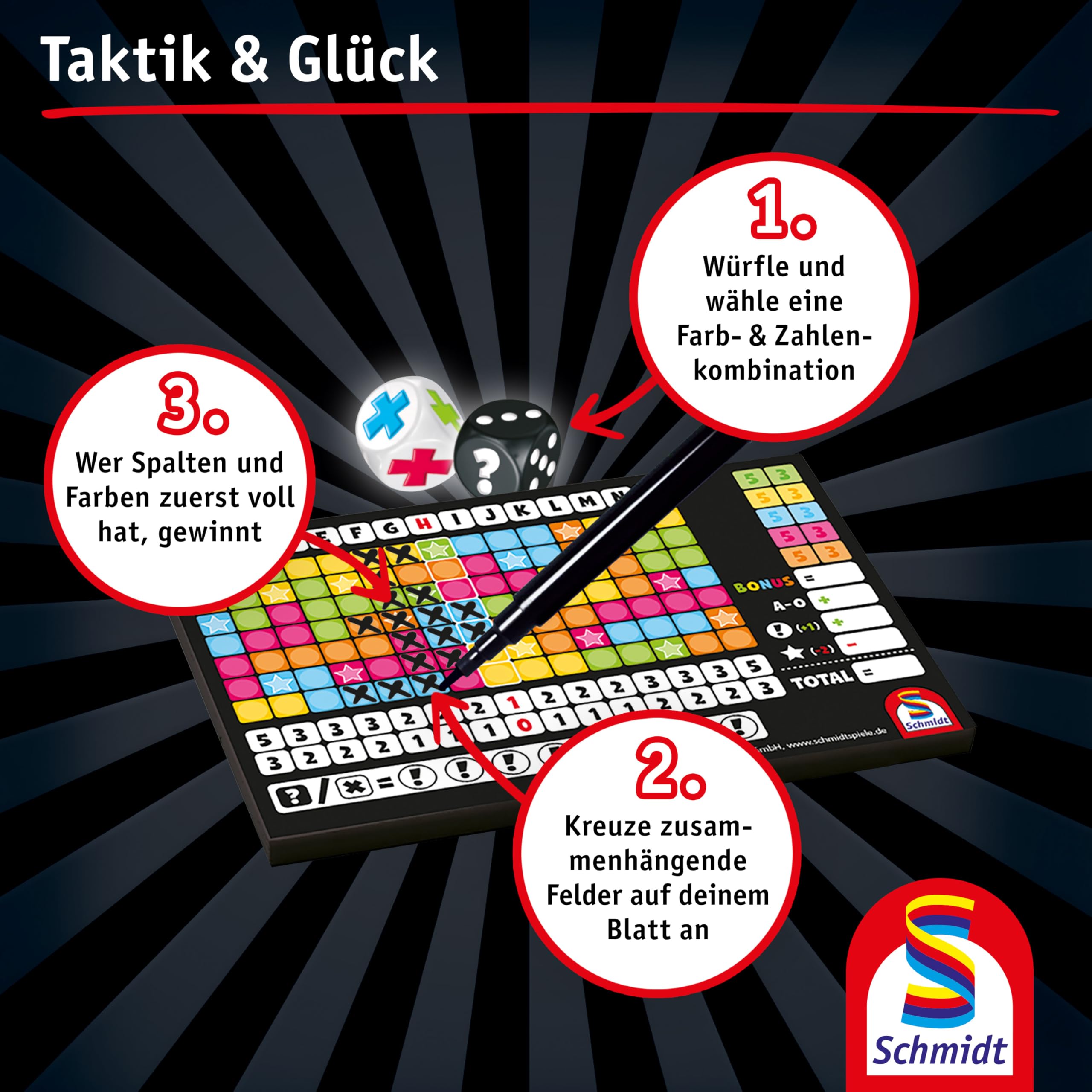 Schmidt Spiele 49327 Noch mal, Würfelspiel aus der Serie Klein & Fein, ab 8 Jahren 6