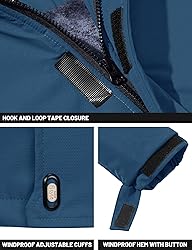 TACVASEN Mens Snow Ski Hiking Jacket