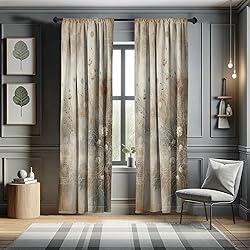 Ambesonne Bohemian Window Curtains Pack of 2, Boho
