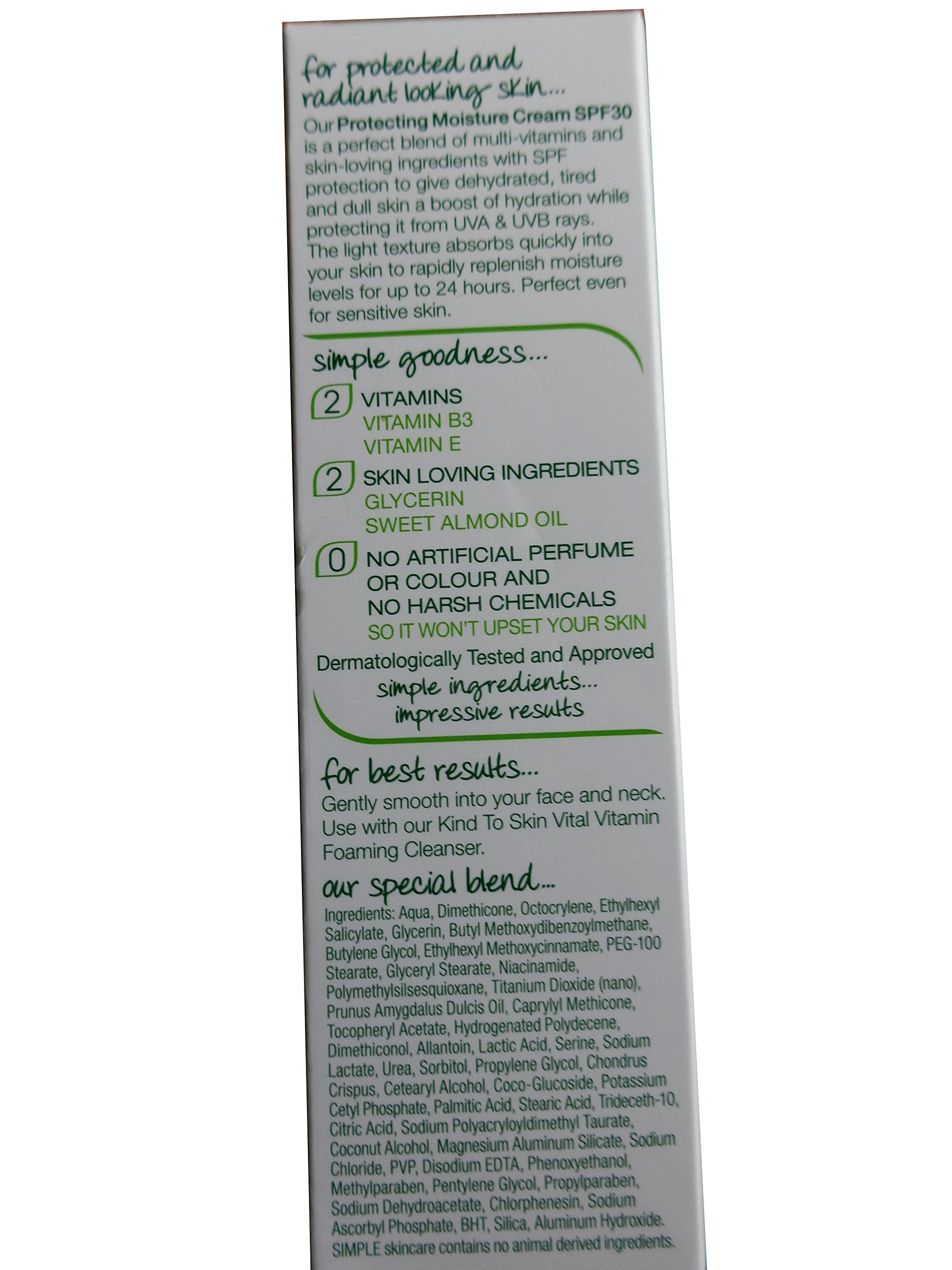 simple protecting moisture cream