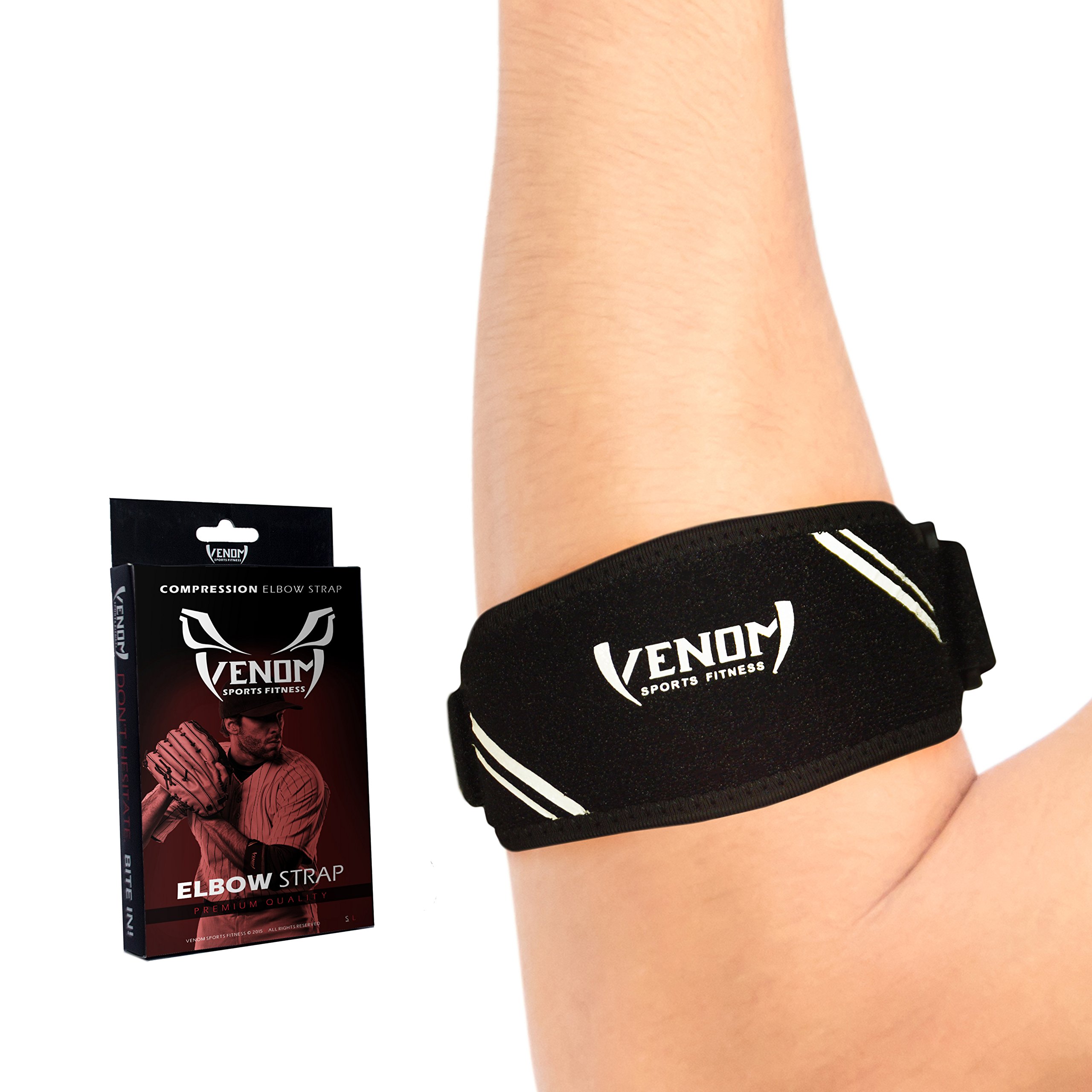 Buy Venom Elbow Strap Compression Brace Elastic Support for