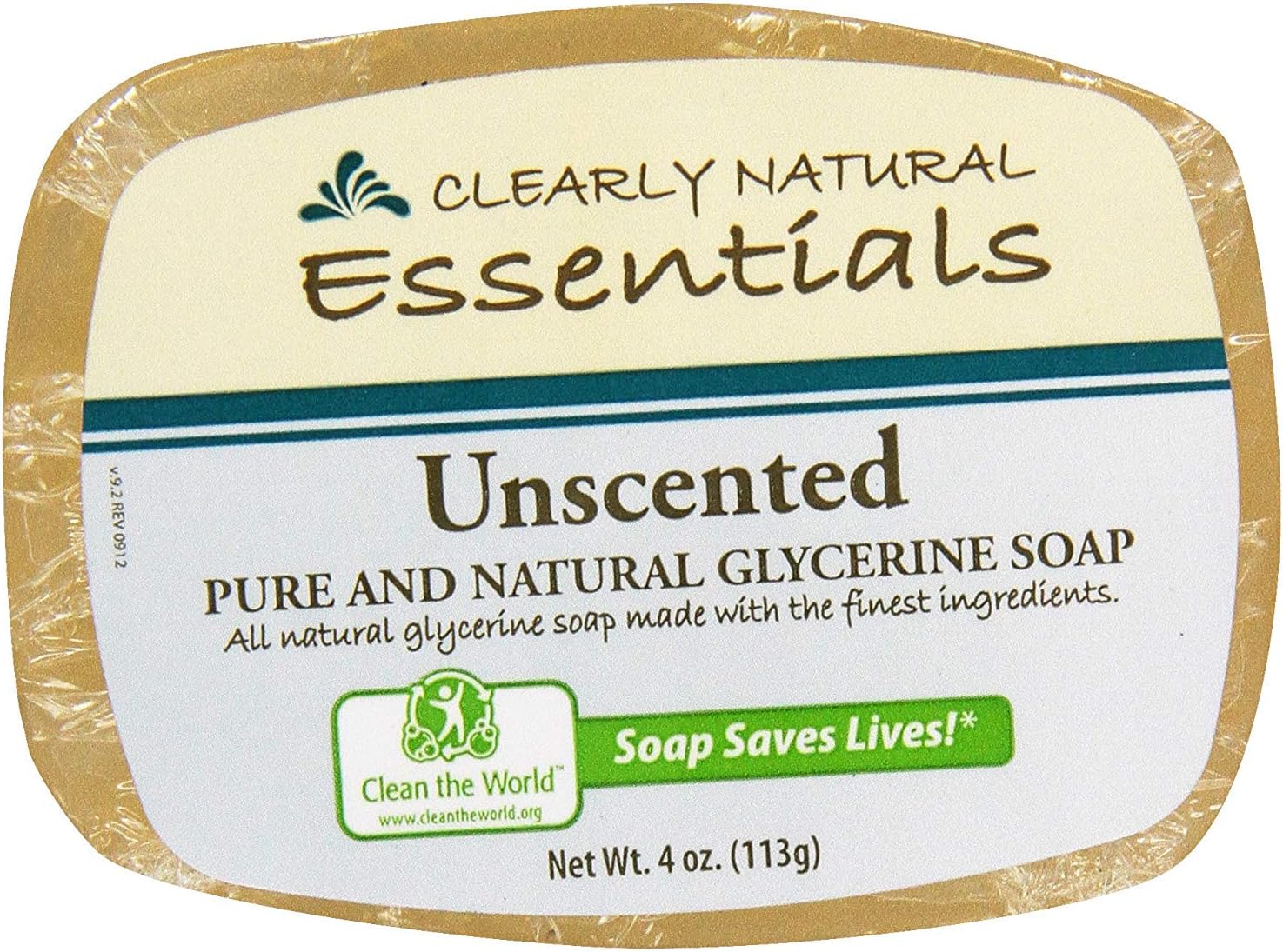 Clearly Natural Unscented Glycerine Bar Soap (Set of 9)