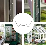 HONGCI Stainless Steel Greenhouse Clips 100Pcs W Wire & Z Clips for Glass view 5