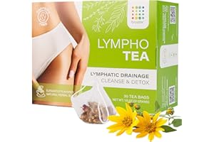 Bruizex Lymphatic Natural Herbal Tea, Lymphatic Drainage, Ginger Blend for Lymphatic System Health, Post Surgery Recovery Liposuction, BBL, Tummy Tuck, Lipedema & Lymphedema, 30-Pack