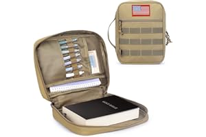 ATRIPACK Tactical Bible Cover For Men,Large Bible Case With Shoulder Strap,Water-Resistant Book cover With Handle,Multi-Functional Carrying Bible Holder Bag For Church,Study,Spiritual