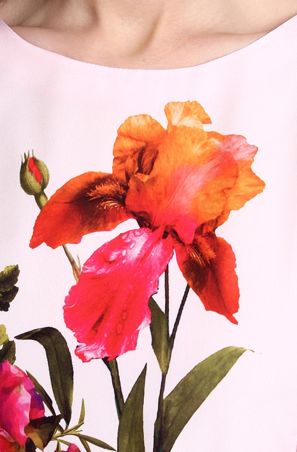 janasya women's polyester crepe a-line kurta