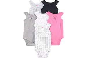 Simple Joys by Carter's Baby Girls' 6-Pack Sleeveless Bodysuit