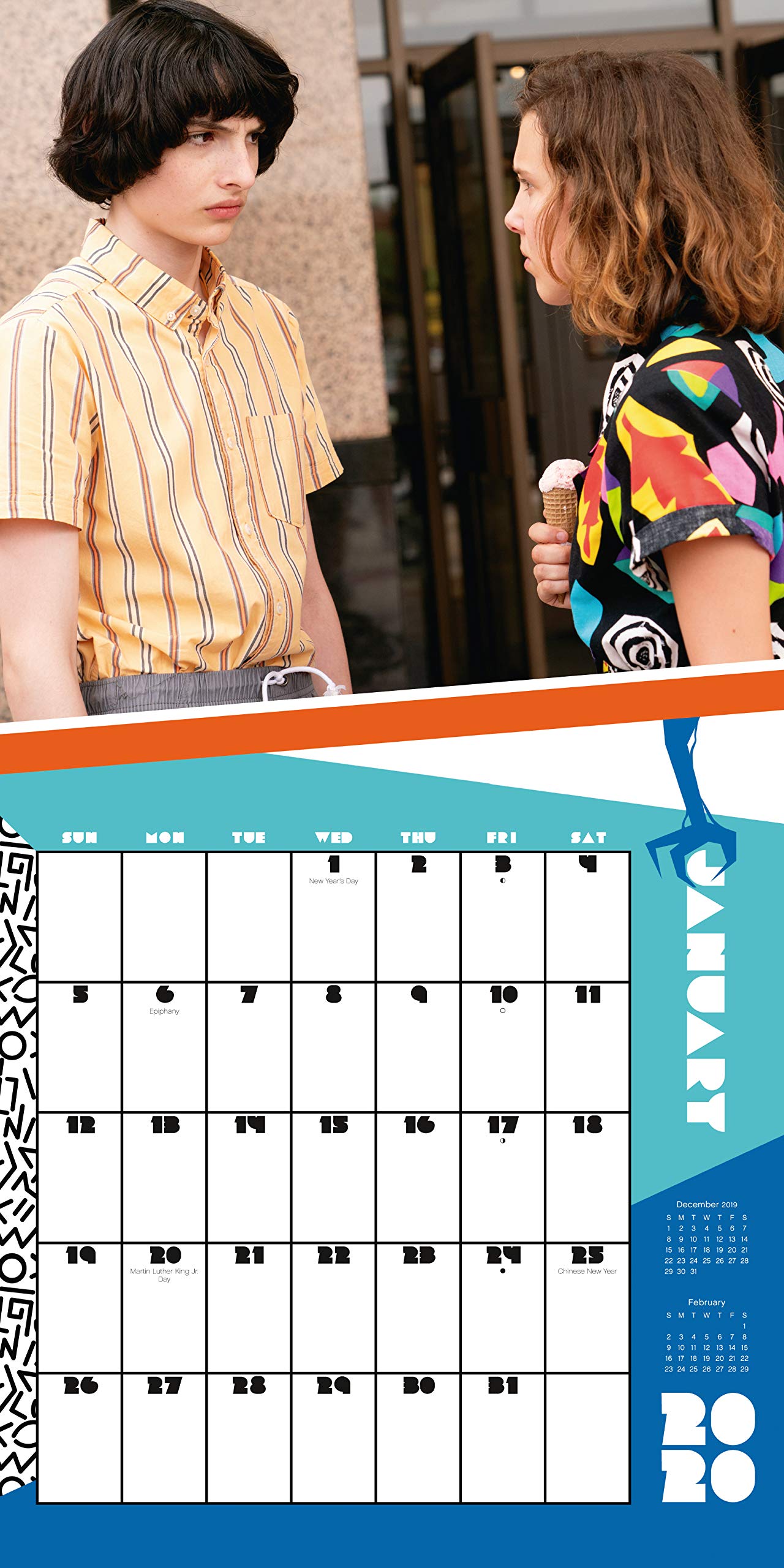 Official Square Wall Format Calendar Stranger Things 2020 Calendar 