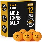 Ping Pong Balls Professional ABS Table Tennis Balls 1 Star or 3 Star Bulk | 50 30 20 12 Pack Orange / White 40mm Table Tennis Pong Balls Competition and Recreational Play Regulation Fun As A Cat Toy