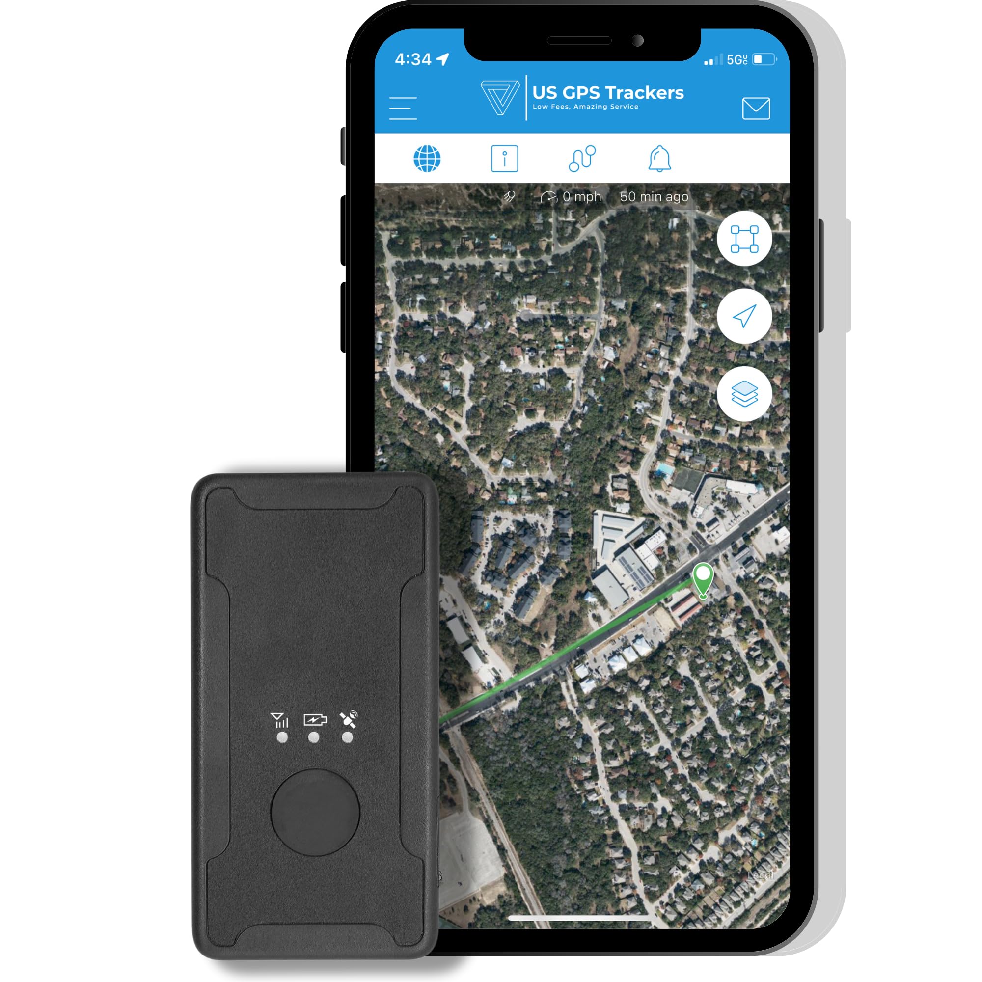US GPS TRACKER - Magnetic Tiny GPS Tracker for Vehicles, Equipment, Trailers and More [4G LTE] - $5 a Month