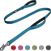Fida 4/5/6 FT Heavy Duty Dog Leash with 2 Comfortable Padded Handles, Traffic Handle & Advanced Easy Snap Hook…