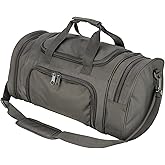 Small Duffel Bag Military Tactical Outdoor Gym Bag with Shoes Compartment for Sports Camping Hunting (Grey)