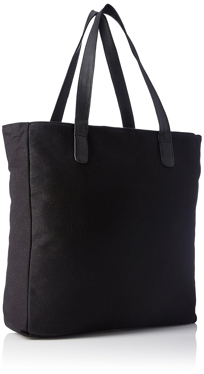 kanvas katha women's tote bag (black) ()
