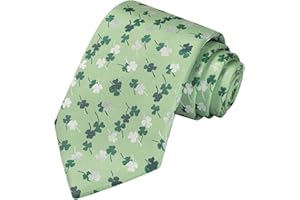 KissTies 58'' & 63'' Shamrock Tie Mens Clover Necktie St. Patrick's Day Ties