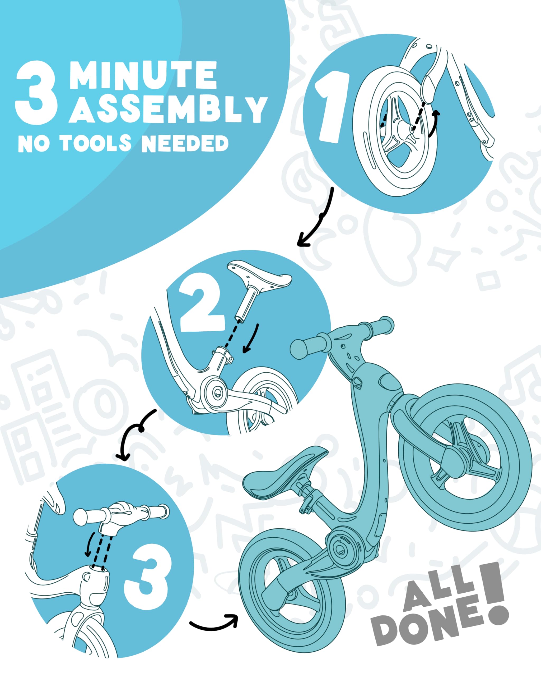 Folding Kids Balance Bike | Safety First 12