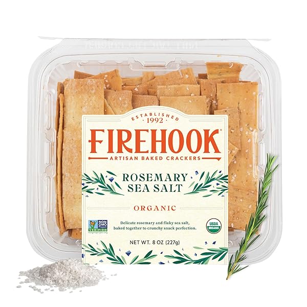 FIREHOOK ROSEMARY SEA SALT CRACKERS – ARTISAN BAKED,...