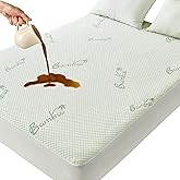 LVYSHOW Waterproof Mattress Protector King Size, 1 Pack of Bamboo Viscose Cooling and Breathable Mattress Pad Cover with Deep