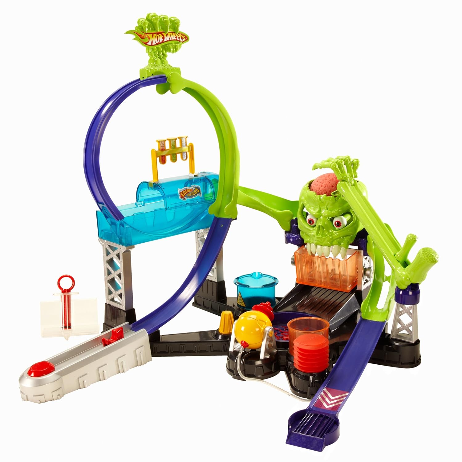 Amazon Hot Wheels Color Shifters Dr Bones Color Lab Playset Toys 