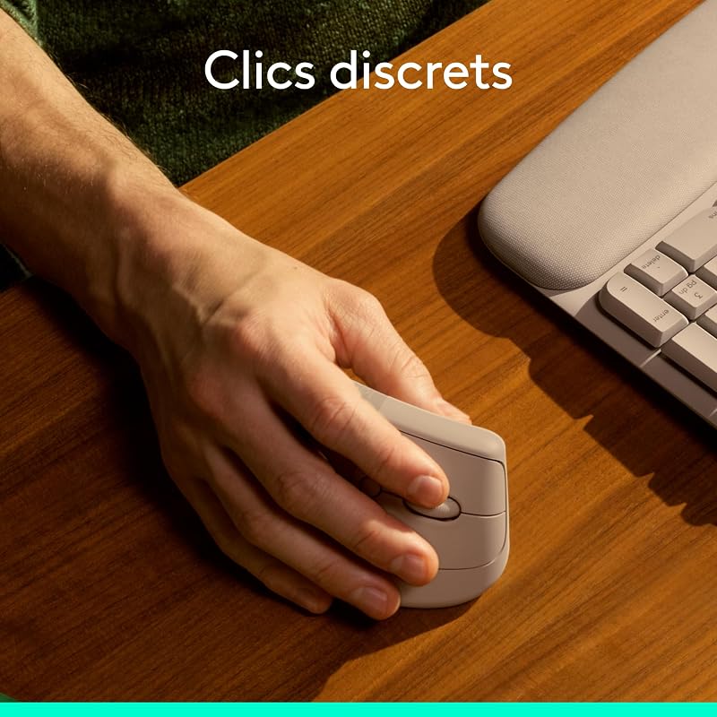 Lift Souris Ergonomique Verticale, sans Fil - Sable