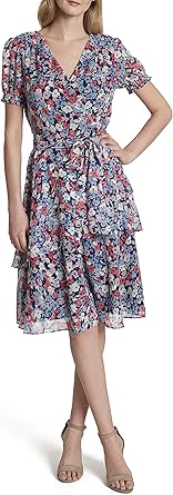 women's short wrap dress