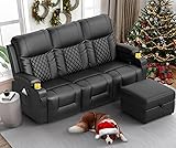 FURNIMAT Recliner Sofa with Storage