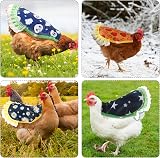 NQEUEPN 9pcs Chicken Saddle Hen Apron Waterproof Printed Poultry Back Feather view 7