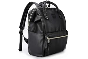 Kah&Kee Leather Backpack for Women 15-inch Laptop Bag | Teacher Professional, Diaper Bag Backpack, Work, School,& Travel